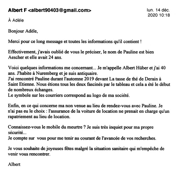 message d'Albert